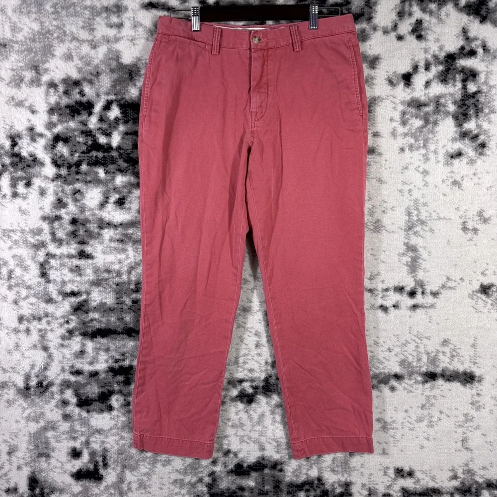 Polo Ralph Lauren Bedford Chino Pants Mens Size 32x30 Salmon Cotton Preppy Twill